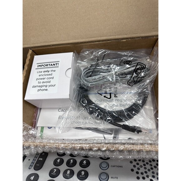 CapTel 2400isp Touch Screen Caption Telephone Ultratec NEW IN BOX - Picture 4 of 5